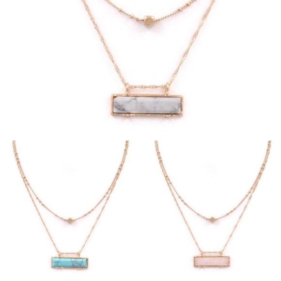 Real Crystal Layered Necklaces - Picture 2 of 6